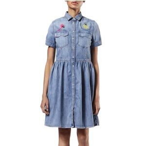 DIESEL De-Keishi Denim Dress in size L